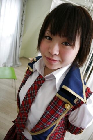 15892688_001_aac6 Asian schoolgirl Mayu Nakane revealing her nice ass and inviting gash