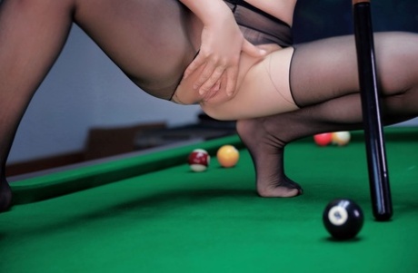 Ảnh Sex Gái Xinh Châu Á Pretty Asian babe flaunts her hot ass in a sexy striptease while playing pool Pretty Asian babe flaunts her hot ass in a sexy striptease while playing pool