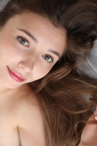 98051221_068_543f-1 Lovely Ukrainian babe Mila Azul teases with her beautiful big tits on her bed