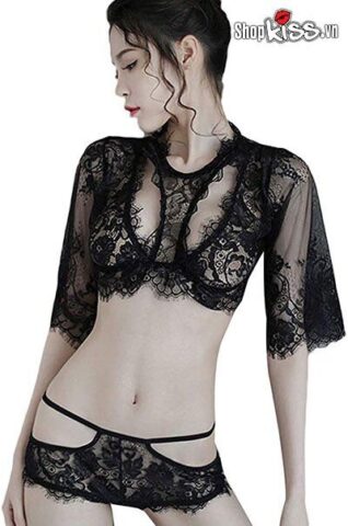 Váy ngủ ren TT09: Bí ẩn đêm nồng cháy đầy quyến rũ Bộ đồ ngủ ren xuyên thấu quyến rũ đê mê TT09 mua ở đâu