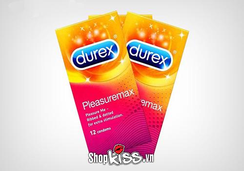 Hộp bao cao su gân gai Durex Pleasure Max chính hãng với thiết kế nổi bật