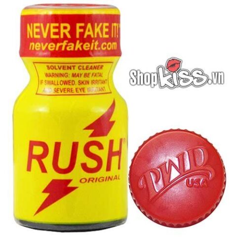 Chai Rush Poppers vàng 10ml PP11 chính hãng từ Mỹ giúp tăng hưng phấn