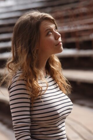67478785_025_29f3 Amateur teen Hilary Craig exposes her tits and squeezes them on a winter day